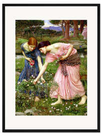 Gerahmter Kunstdruck Rosenpflücken im Mai