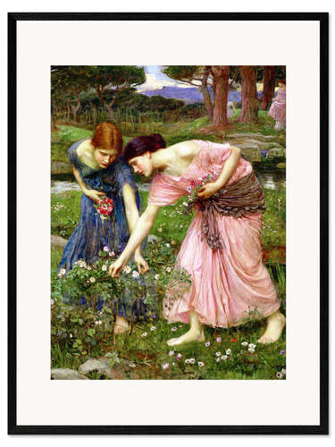 Framed art print Rose picking in May