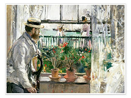 Poster  Eugène Manet à l'île de Wight - Berthe Morisot