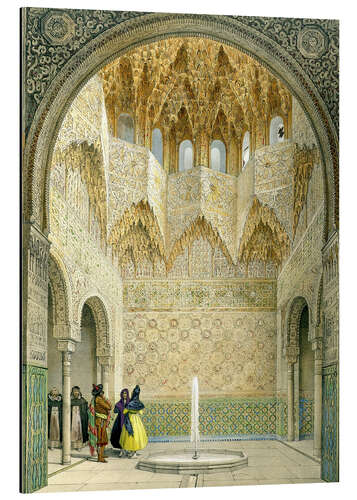 Aluminium print The Hall of the Abencerrages, the Alhambra, Granada, 1853