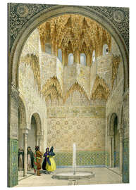 Magnettafel Die Halle der Abencerragen, Alhambra, Granada, 1853