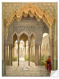 Naklejka na ścianę The Court of the Lions, the Alhambra, Granada, 1853