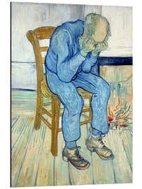 Magnettafel Trauernder alter Mann