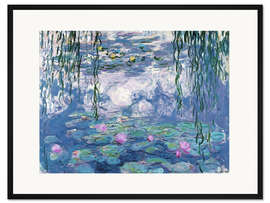 Gerahmter Kunstdruck Seerosen