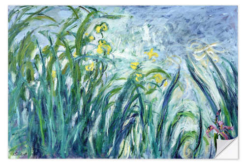 Wall sticker Yellow and Purple Irises