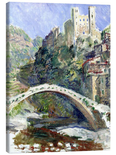 Canvas print Castle of Dolceacqua