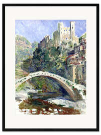 Framed art print Castle of Dolceacqua