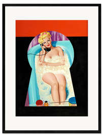 Gerahmter Kunstdruck Flüstern