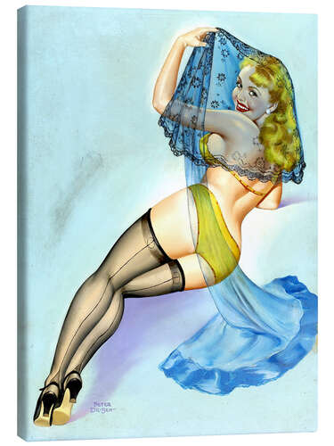 Canvas print Pin Up - The Veil