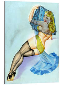 Magnettafel Pin Up - Der Schleier