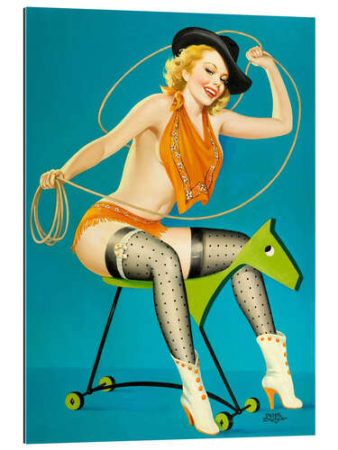 Gallery print Pin Up - Roping the Horse