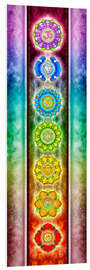 Foam board print The seven chakras - Series III