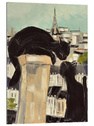 Gallery print Cats kiss