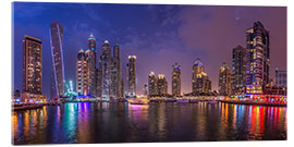 Tableau en verre acrylique  Dubai Marina Skyline - Stefan Schäfer