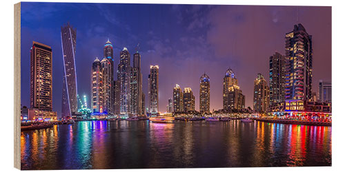 Puutaulu Dubai Marina Skyline