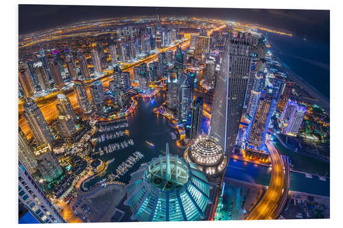 PVC print Dubai Marina Rooftop