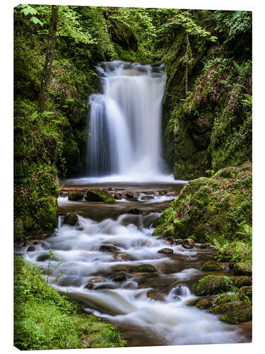 Canvas print Waterfall of Geroldsau, Black Forest