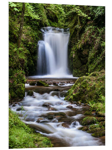 Hartschaumbild Geroldsauer Wasserfall im Schwarzwald