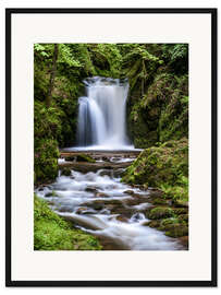 Gerahmter Kunstdruck Geroldsauer Wasserfall im Schwarzwald