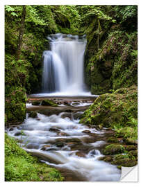 Selvklebende plakat Waterfall of Geroldsau, Black Forest