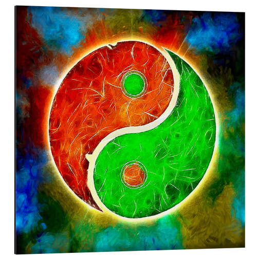 Aluminiumsbilde Yin Yang - Fusion