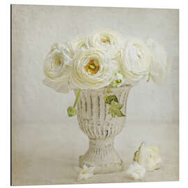 Magnettafel weisse Ranunkeln