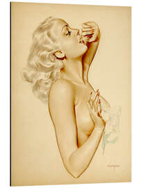 Magnettafel Mädchen mit einer Blume