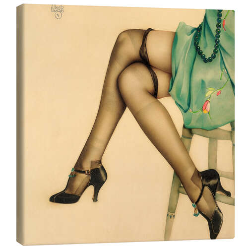 Canvas print Black Stockings