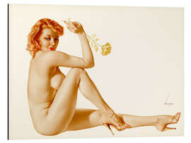 Magnettafel Gold-Nelke