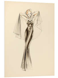 PVC-taulu Evening Dress study