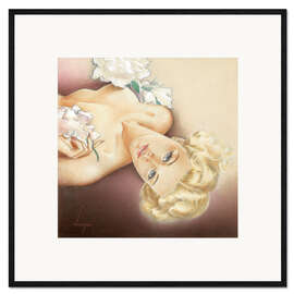 Kehystetty taidepainatus Glamour Pin Up