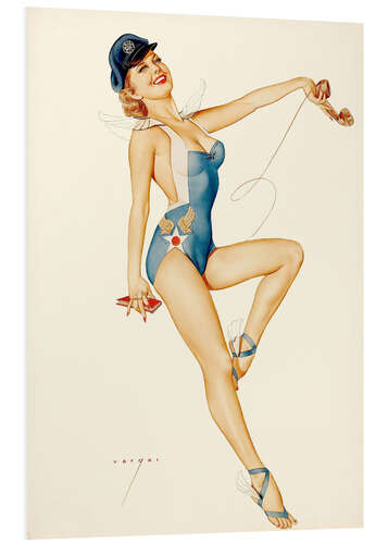 Foam board print US Air Force Girl