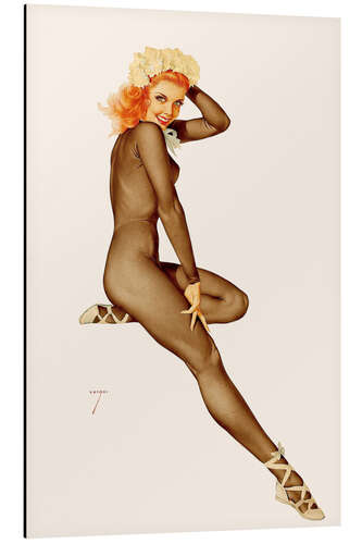 Aluminium print Sitting Pretty, February Pin Up