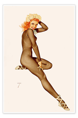 Poster Sitting Pretty, February Pin Up