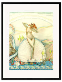 Plakat artystyczny premium w ramie Venus in a Half Shell
