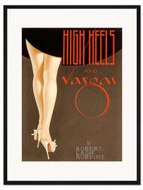 Gerahmter Kunstdruck High Heels
