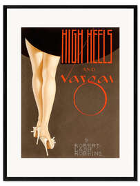 Gerahmter Kunstdruck High Heels