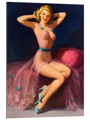 Gallery print Pin Up in Pink