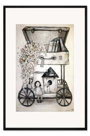 Gerahmter Kunstdruck Flower-Transport