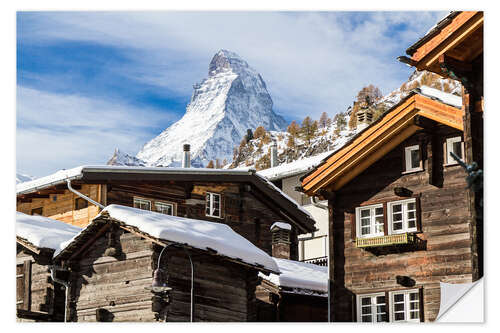 Selvklebende plakat Zermatt