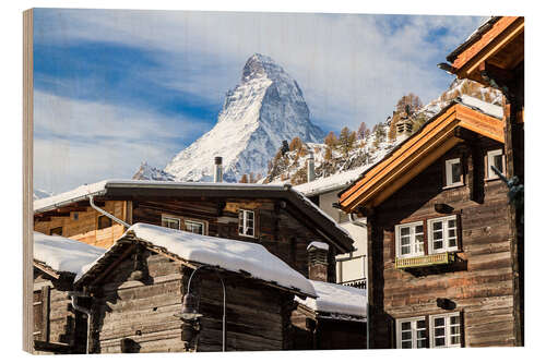 Stampa su legno Zermatt