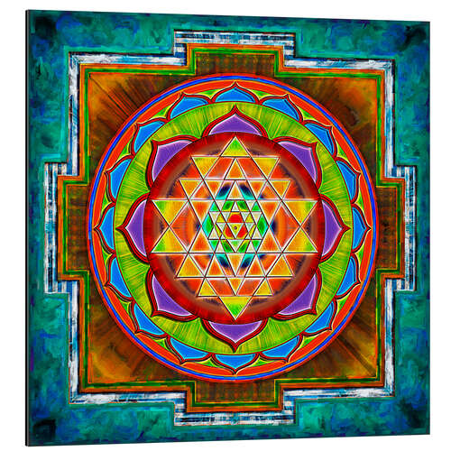 Alumiinitaulu Intuition Sri Yantra - Artwork II