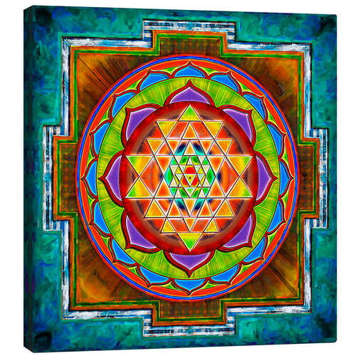 Canvas print Intuition Sri Yantra - Artwork II