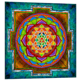 Foam board print Intuition Sri Yantra - Artwork II