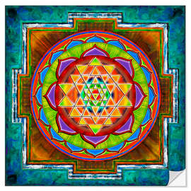 Wandsticker Intuition Sri Yantra - Artwork II