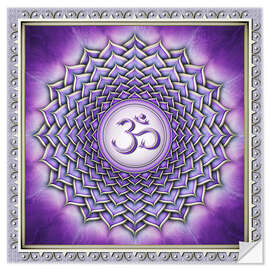 Självhäftande poster Sahasrara Chakra - Series II