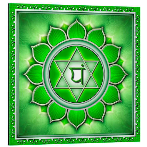 Aluminiumsbilde Anahata Chakra - Series II