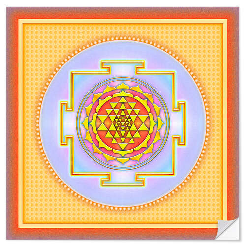 Wall sticker Sri Yantra - Artwork III