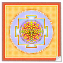 Wandsticker Sri Yantra - Artwork III