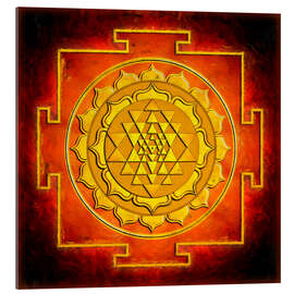 Cuadro de plexi-alu Sri Yantra, calor